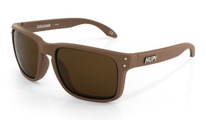 Óculos de Sol HUPI Cougar Armação Marrom Lente Marrom