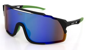Óculos de Sol HUPI Eagle Preto/verde - Lente Verde Espelhado