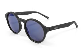 Óculos de Sol HUPI KONA Preto Fosco - Lente Azul Espelhado