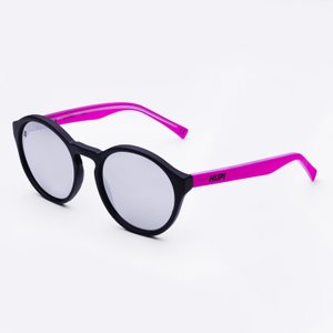 Óculos de Sol HUPI Kona Preto Pink Lente Prata