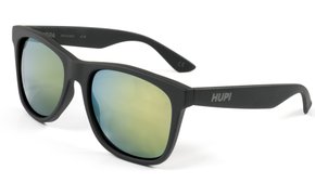 Óculos de Sol HUPI Luppa Armação Preto Fosco Lente Verde Espelhado