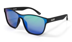Óculos de Sol HUPI Major Preto - Lente Verde Espelhado
