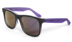 Óculos de Sol HUPI Naja Infantil Preto Fosco/Roxo - Lente Roxo Espelhado