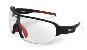 Óculos de Sol HUPI Pacer Preto/Vermelho - Lente Transparente