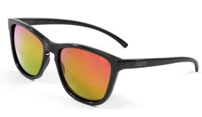 Óculos de Sol HUPI Paso Armação Preto Lente Vermelho Espelhado