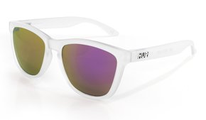 Óculos de Sol HUPI Sole Armação Cristal Lente Rosa Espelhado