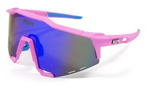 Óculos de Sol HUPI Stelvio Rosa/Azul - Lente Azul Espelhado