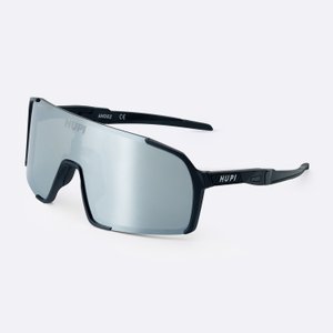 Óculos HUPI Andez Preto - Lente Prata Espelhada