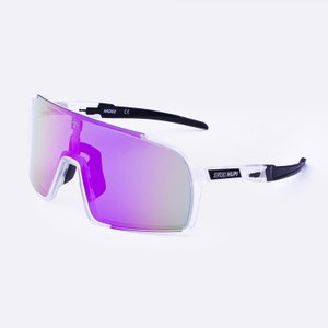 Óculos HUPI Andez Sertões Cristal - Lente Roxo Espelhado 