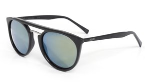 Óculos HUPI Ibiza Preto Brilho - Lente Verde Espelhada