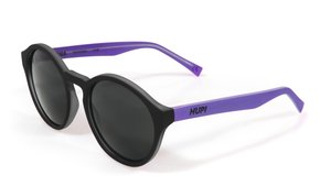 Óculos de Sol HUPI Kona Preto/Roxo - Lente Roxo Espelhado