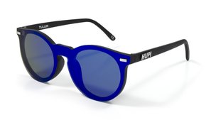 Óculos HUPI Tulum Preto - Lente Azul Espelhado