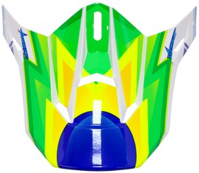 Pala Sobressalente para Capacete HUPI DH-3 Branco/Azul