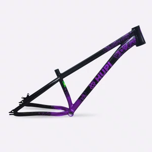 Quadro HUPI Strip Preto e Roxo Horizontal