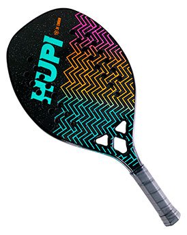 Raquete Beach Tennis HUPI Carbono Onda Carbon 3K