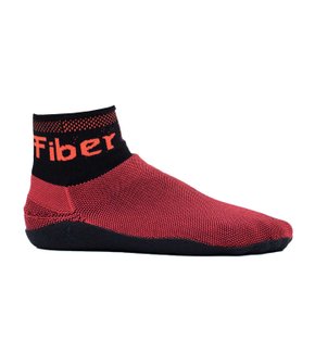 Bota Sapatilha Beach Tennis Fiber Multisports Coral e Preto