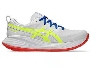 Tênis ASICS GEL-Cumulus 27 ATC - Feminino - Branco/Amarelo