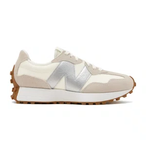 Tênis New Balance 327v1 Feminino Branco Off e Prata