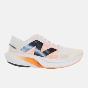 Tênis New Balance Fuelcell Rebel V4 Bege e Laranja Feminino