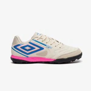 Chuteira Society Umbro Pro 5 Bump Club Masculina Bege e Rosa