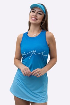 Vestido Beach Tennis Com Shorts Poliéster HUPI Colors Azul