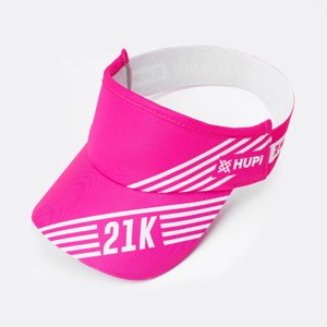 Viseira para Corrida HUPI 21k Element Rosa