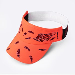 Viseira para Corrida HUPI Asas Laranja Neon