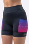 Bermuda Compressão Feminina HUPI Run Curta Colors Roxo