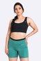 Bermuda Fitness Energi Feminina - Verde/Preto