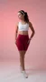 Bermuda Fitness Feminina HUPI Eclipse Bordô