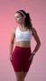 Bermuda Fitness Feminina HUPI Eclipse Bordô