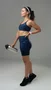 Bermuda Fitness Feminina HUPI Pulse Azul Marinho