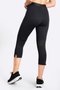 Calça Legging HUPI Bella Curta Feminina Preto