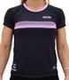 Camisa HUPI Running Track Feminina Preto/rosa