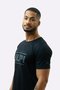 Camiseta Casual HUPI Mountains Preto