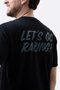 Camiseta HUPI Casual Preta Let's Go Racing