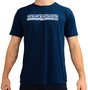 Camiseta HUPI Grid Masculino Manga Curta Azul Escuro