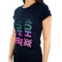 Camiseta HUPI Triple Feminina Babylook Preto