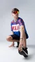Camiseta Masculina HUPI Bike Naja Azul/Vermelho