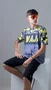 Camiseta Masculina HUPI Bike Naja Grafite/Amarelo