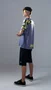 Camiseta Masculina HUPI Bike Naja Grafite/Amarelo