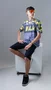 Camiseta Masculina HUPI Bike Naja Grafite/Amarelo