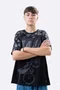 Camiseta Masculina HUPI Bike Naja Preto/Grafite