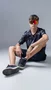 Camiseta Masculina HUPI Bike Naja Preto/Grafite