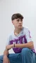 Camiseta Masculina HUPI Bike Naja Roxo/Branco