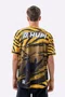 Camiseta Masculina HUPI Bike Naja V10 Amarelo e Preto