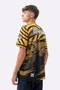 Camiseta Masculina HUPI Bike Naja V10 Amarelo e Preto