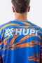 Camiseta Masculina HUPI Bike Naja V10 Azul e Laranja