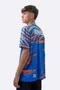 Camiseta Masculina HUPI Bike Naja V10 Azul e Laranja