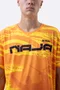 Camiseta Masculina HUPI Bike Naja V10 Laranja e Amarelo